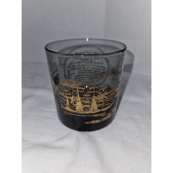 Cutty Sark Scotch Whiskey 4 Old Fashioned Lowball Glasses Smoke - Picture 2 of 10